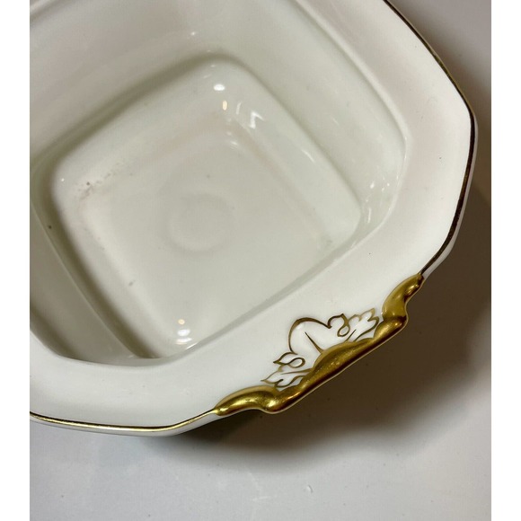 T & V Limoges France Lidded Porcelain Tureen La Cloche Roses Gold Granny Core - Picture 12 of 15